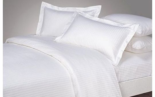 Nile Bedding Egyptian cotton Duvet Set 800 TC Stripe by Nile Bedding ( UK Emperor , White)