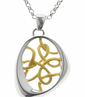 Nina B Sterling Silver Asymmetric Gold Plated