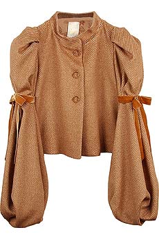 Nina Ricci Alpaca blend balloon sleeve jacket