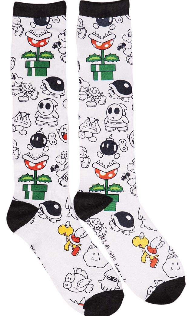 All Over Print Knee High Socks