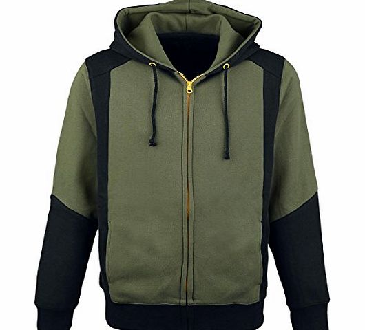 Nintendo HD989787NTN-L - NINTENDO Legend of Zelda Link Large Hoodie with Full Length Zip, Male, Green/Black (HD989787NTN-L)