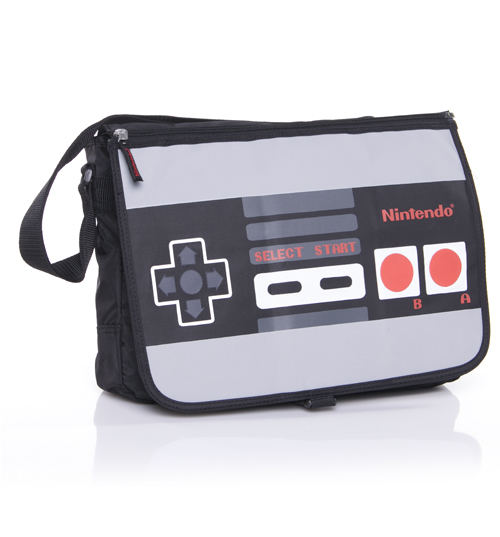 Reversable Flap Controller Messenger Bag