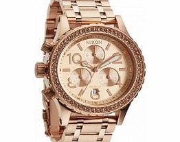 Nixon Ladies 38-20 Chrono All Rose Gold Watch