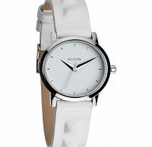 Nixon Ladies The Kenzi Leather All White Studded