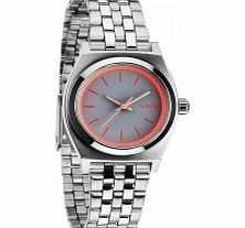 Nixon Ladies The Small Time Teller Silver Neon