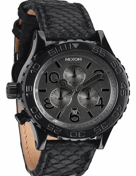 Nixon Mens Nixon 42-20 Chrono Watch - Black Snake