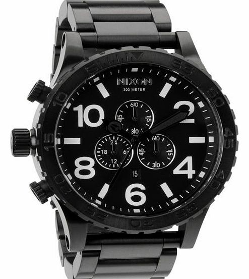 Nixon Mens Nixon 51-30 Chrono Watch - All Black