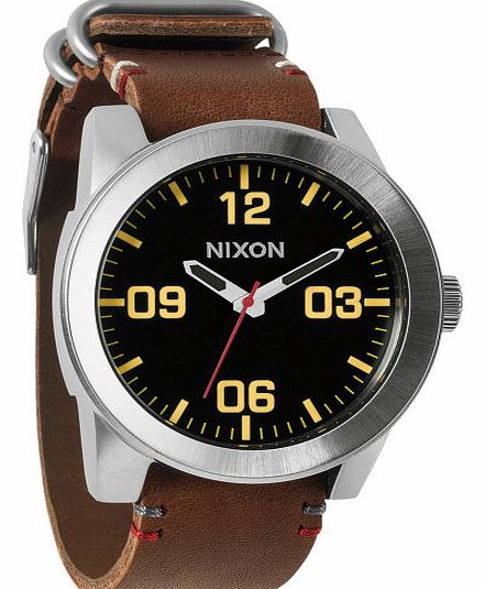 Nixon Mens Nixon Corporal Watch - Black/Brown