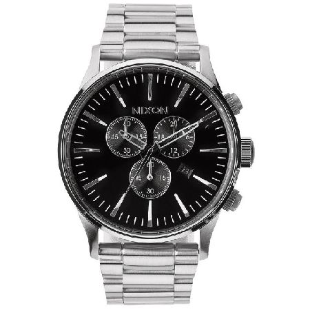 Nixon Mens Nixon The Sentry Chrono Watch - Black