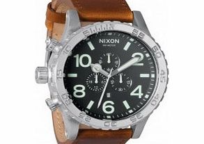 Nixon The 51-30 Chrono Leather Black Brown Watch