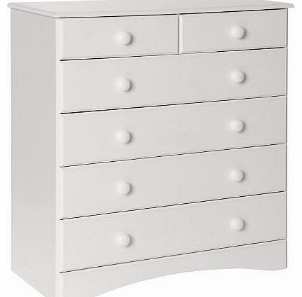 Aviemore 2 Plus 4-Drawer Chest, 89 x 84 x 40 cm, White