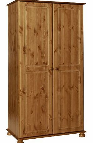 NJA Furniture Copenhagen 2-Door Robe, 186 x 89 x 57 cm, Antique Pine