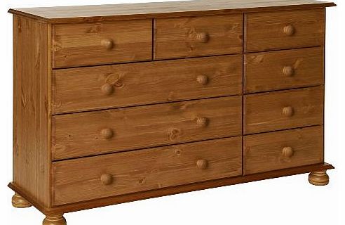 NJA Furniture Copenhagen 2 Plus 3 Plus 4-Drawer Chest, 74 x 121 x 39 cm, Antique Pine