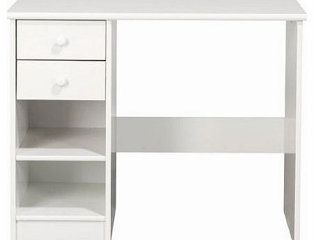 NJA Furniture Kids World Kids 2-Drawer Desk, 73 x 88 x 50 cm, White