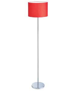 no Red Fabric Stick Floor Lamp