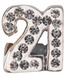 no Sterling Silver Bead Charm - 21