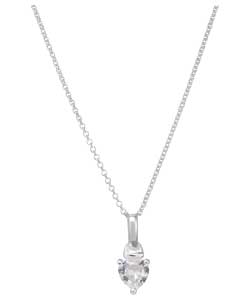 no Sterling Silver Cubic Zirconia April Birthstone