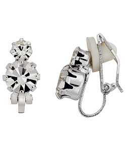 no Sterling Silver Cubic Zirconia Clip On Stud