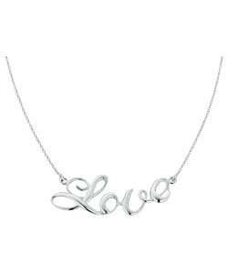 no Sterling Silver Love Necklet