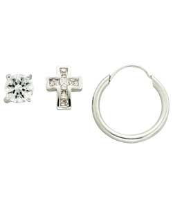 no Sterling Silver Mens Earrings