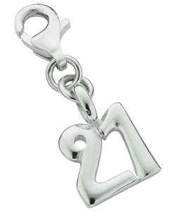 no Sterling Silver Twenty One Charm