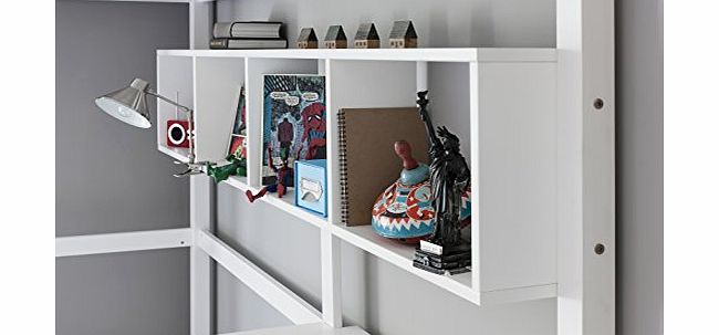Noa and Nani Shelving Unit in White for High Sleeper Cabin Bed