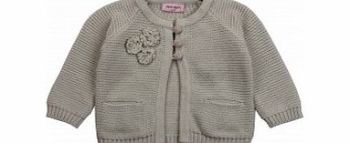 NOA NOA Miniature Baby Girls Aqua Cardigan L6/D8