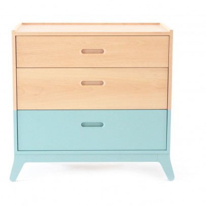 Nobodinoz 3-drawer Chest of Drawers - Sea Green Green