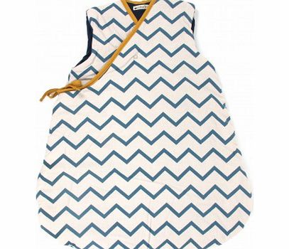 Nobodinoz Baby sleeping bag - zig zag Blue S,M