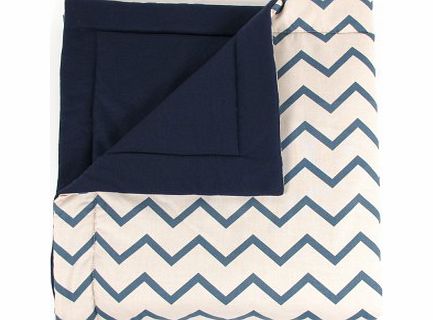 Nobodinoz Quilt - zig zag Blue M