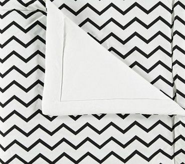 Nobodinoz Zig Zag Quilt Noir 70x80