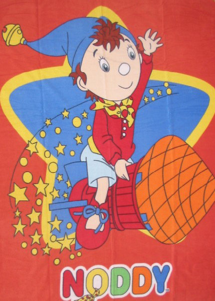 Noddy and#39;Rocketand39; Large Fleece Blanket