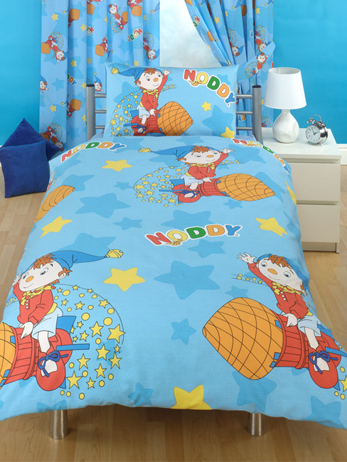 Noddy Duvet Cover and Pillowcase Rocket Design