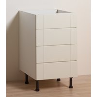 Non-Branded 4 Drawer Base Unit Shaker Ivory 500mm