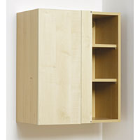 Non-Branded 600x715mm Corner Wall Unit Linea Maple