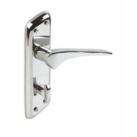 Eurolink WC Door Handle Neptune Chrome Plated