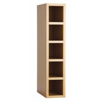 Non-Branded Golden Oak Shaker Kitchen150mm Single Wine Rack