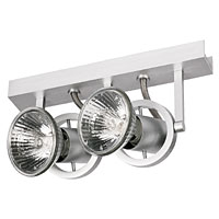 Non-Branded GU10 Aluminium Tandem 2 Bar Spotlight 75W