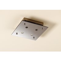 Olave Brushed Chrome Square Ceiling Light