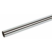 Non-Branded Round Wardrobe Rail Polished Chrome 1829 x 25mm