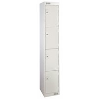 Security Locker 4 Door Grey