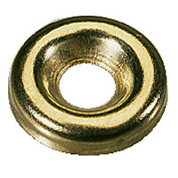 Solid Brass Screw Cups 10 Gauge Pack of 100