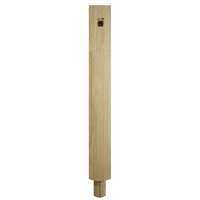 Stop Chamfer Complete Newel 90 x 90 x 1500mm White Oak