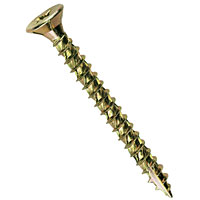 TurboGoldandreg; Countersunk Screws 4 x 20mm Pack of 200