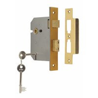 Union 3-Lever EN 1634-1 Mortice Sashlock Brass 3 / 76mm