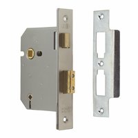 Union 77.5mm Bathroom Mortice Lock Satin Chrome 3