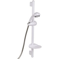 Universal Shower Riser Rail Kit White