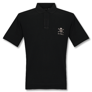 None 08-09 St Pauli Polo Shirt Black