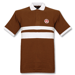 None 08-09 St Pauli Polo Shirt Stripes
