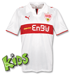 None 08-09 Stuttgart Home Shirt Boys